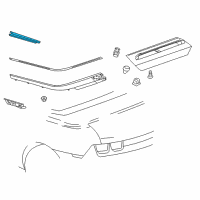 OEM 2012 Chevrolet Camaro Belt Weatherstrip Diagram - 22859955