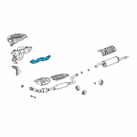 OEM 2003 Toyota Echo Manifold Gasket Diagram - 17173-21020