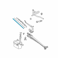 OEM 2001 Toyota Avalon Blade Assembly Refill Diagram - 85214-07030