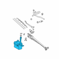 OEM Toyota Avalon Washer Reservoir Diagram - 85315-07020