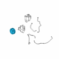 OEM Dodge Charger Pulley-Power Steering Pump Diagram - 4892093AA