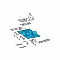 OEM 2002 Lexus ES300 Pan, Front Floor Diagram - 58111-33900