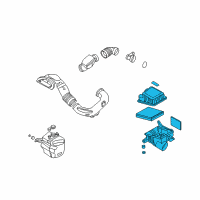 OEM 2008 Kia Optima Air Cleaner Assembly Diagram - 281102G100