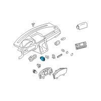 OEM 2009 Ford Taurus X Multi Purpose Switches Diagram - 7F9Z9C888GA