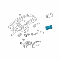 OEM 2008 Mercury Sable Dash Control Unit Diagram - 8G1Z-19980-E