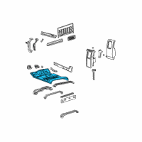 OEM 2007 Ford F-350 Super Duty Floor Pan Diagram - F81Z2811000FA