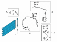 OEM Ford Maverick CONDENSER ASY Diagram - LX6Z-19712-D