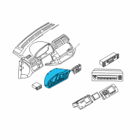 OEM 1997 BMW 750iL Instrument Cluster Diagram - 62-11-9-155-817