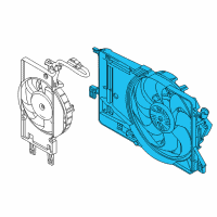 OEM 2016 Ford Focus Fan Assembly Diagram - CV6Z-8C607-L