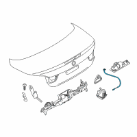 OEM BMW 428i xDrive Bowden Cable, Trunk Lid Diagram - 51-24-7-295-252