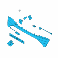 OEM Hyundai Azera Lamp Assembly-Rear Combination, Center Diagram - 92401-3V320
