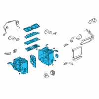 OEM 2007 Cadillac CTS Case Asm, Heater & A/C Evaporator Diagram - 25767772