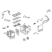 OEM Cadillac SRX Valve Kit, A/C Evaporator Thermostat Expansion Diagram - 25740393