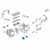 OEM 2005 Cadillac STS Actuator Asm, Temperature Valve (Driver Side) Diagram - 89023389