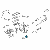 OEM 2007 Cadillac STS Actuator Asm, Temperature Valve (Rear) Diagram - 89023391