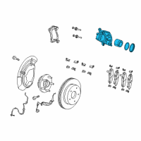 OEM 2011 Dodge Nitro CALIPER-Disc Brake Diagram - 68003697AB