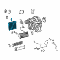 OEM 2019 Lexus RX350L EVAPORATOR Sub-Assembly Diagram - 88501-0E120