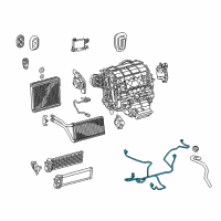OEM Lexus RX350L Harness, Air Conditioner Diagram - 82212-0E050