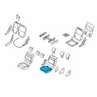 OEM 2013 Ford Flex Seat Cushion Pad Diagram - CA8Z-7463841-C