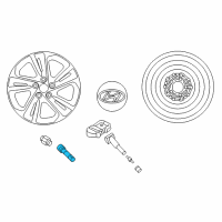 OEM 2008 Hyundai Santa Fe Tire Wheel Valve Diagram - 52933-0A000