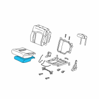 OEM 2007 Hummer H2 Pad, Rear Seat #2 Cushion Diagram - 88940356