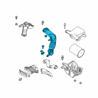 OEM 2017 Ford Focus Air Inlet Diagram - F1FZ-9B659-A