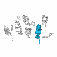 OEM 2009 Acura TL Converter, Rear Primary Diagram - 18290-RK2-A00