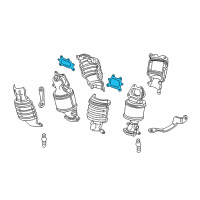 OEM 2011 Honda Accord Gasket, Exhuast Chamber Diagram - 18115-R70-A01