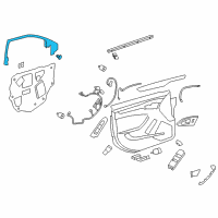 OEM 2014 Cadillac CTS Window Molding Diagram - 22739168