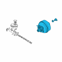 OEM Cadillac CTS Power Brake Booster Diagram - 9054184