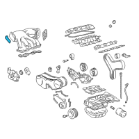 OEM 2005 Toyota Camry Plenum Gasket Diagram - 17127-20010