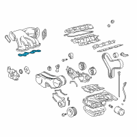 OEM Toyota Camry Plenum Gasket Diagram - 17176-20010