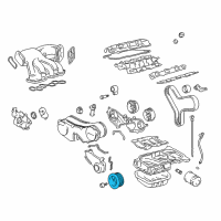 OEM Toyota Camry Pulley Diagram - 13408-20010