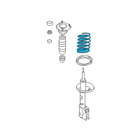 OEM 2007 Hyundai Tiburon Spring-Rear Diagram - 55330-2C010