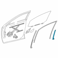 OEM Lexus NX200t Frame Sub-Assembly, Front Door Diagram - 67404-78010