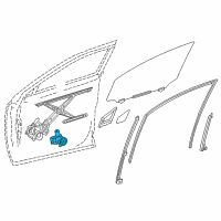 OEM 2020 Lexus NX300 Motor Assy, Power Window Regulator Diagram - 85720-78011