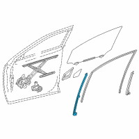OEM Lexus NX300 Frame Sub-Assembly, Front Door Diagram - 67402-78010