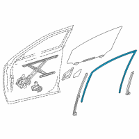 OEM 2016 Lexus NX200t Run, Front Door Glass Diagram - 68151-78010