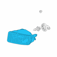 OEM 2005 Toyota Land Cruiser Lens & Housing Diagram - 81211-60122