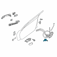OEM 2020 Nissan Maxima Cylinder Set-Door Lock, LH Diagram - H0601-3TA1A