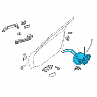 OEM Nissan Altima Front Left Door Lock Actuator Diagram - 80501-3TA0B