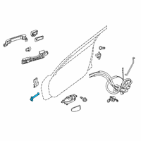 OEM 2017 Nissan Altima Link Door STOPPER Diagram - 80430-9HP0A