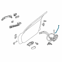 OEM 2015 Nissan Altima Rod Key Lock LH Diagram - 80515-9HS0A