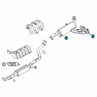 OEM Hyundai Scoupe Hanger-Exhaust Pipe Diagram - 28768-36000