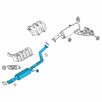 OEM 2015 Hyundai Veloster Center Muffler Complete Diagram - 28600-2V820