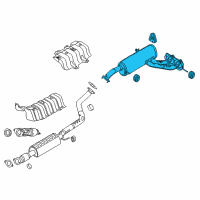 OEM 2014 Hyundai Veloster Rear Muffler Assembly Diagram - 28710-2V930