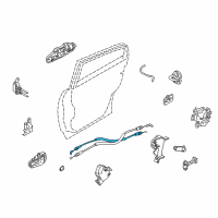 OEM Infiniti Cable-Lock Knob, RH Diagram - 82512-AL500