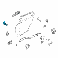 OEM Infiniti G35 Hinge Assy-Rear Door Diagram - 82400-AL500