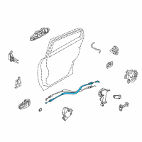 OEM Infiniti G35 Cable-Rear Door Inside Handle Diagram - 82506-AL500