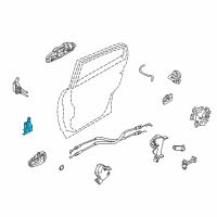OEM Infiniti G35 Hinge Assy-Rear Door Diagram - 82421-AL510